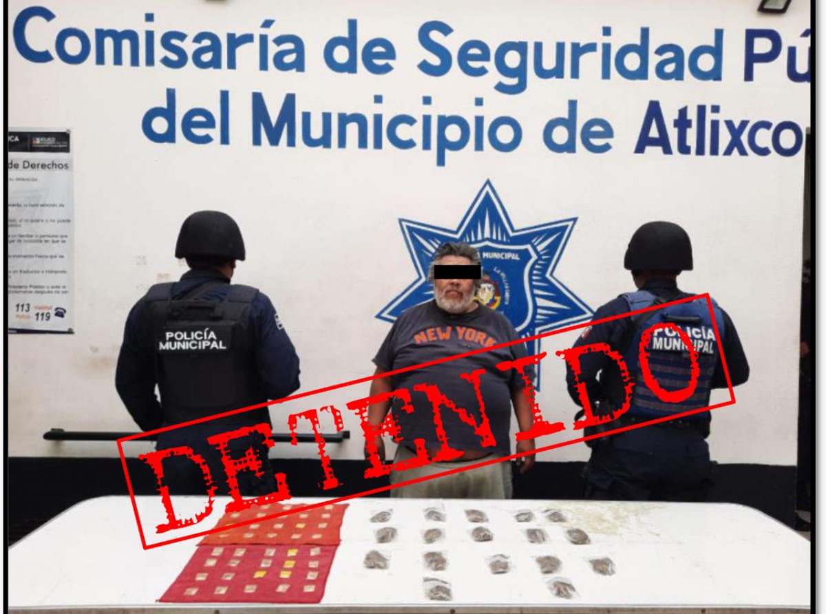 Detienen a un sujeto de la "Gran Familia" en Atlixco 