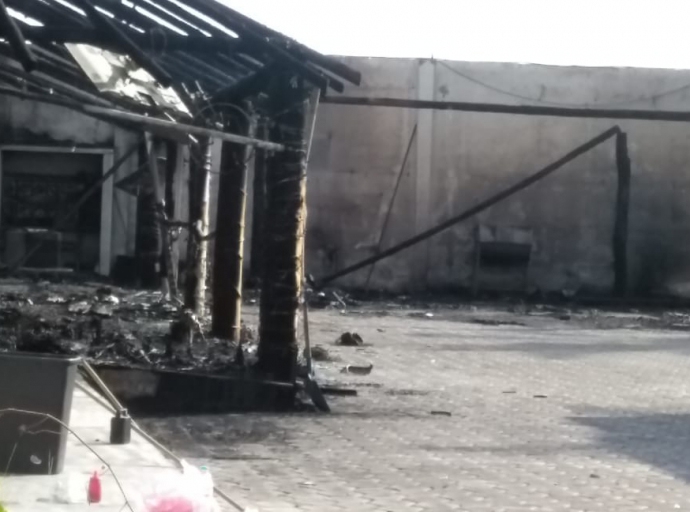 Incendio de comercio provoca investigación en Atlixco