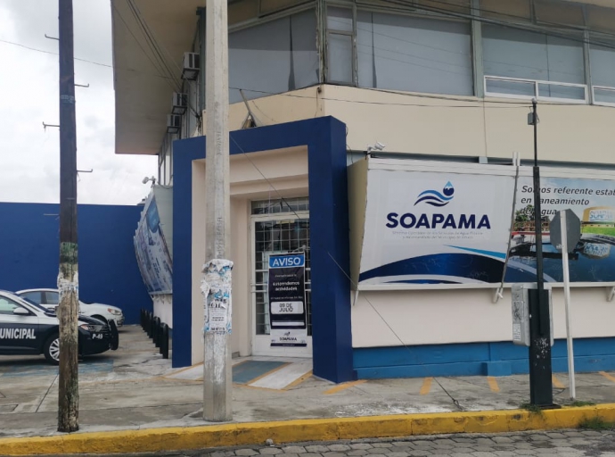 Robo al interior del Soapama paraliza servicios en Atlixco