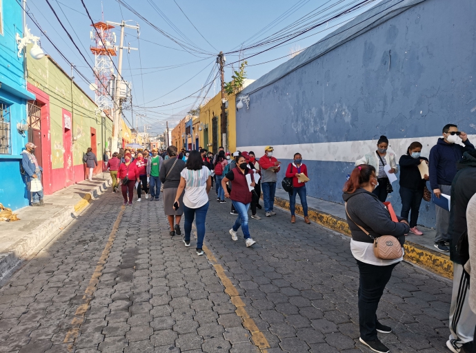 Inconformidad causa la vacunación masiva en Atlixco