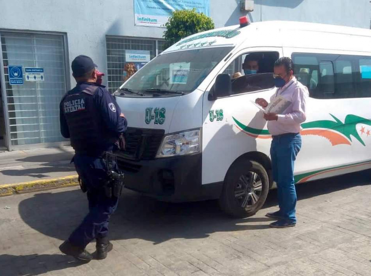 Retiene SMT unidades en Operativos antipirataje, en Atlixco y Huaquechula