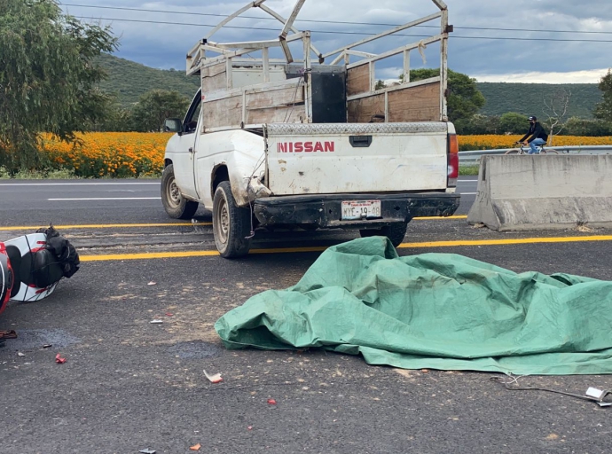 Muere en un fuerte accidente joven motociclista