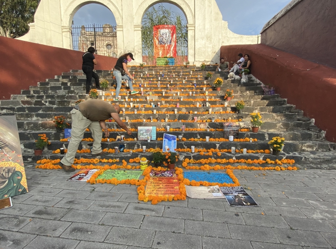 Colocan Ofrenda de la Luz en Atlixco