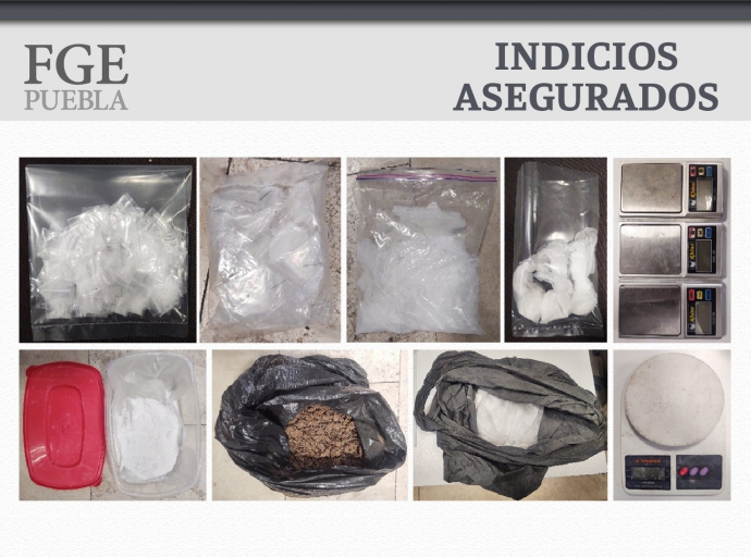 Detienen a esposos en Izúcar con más de 90 dosis de droga