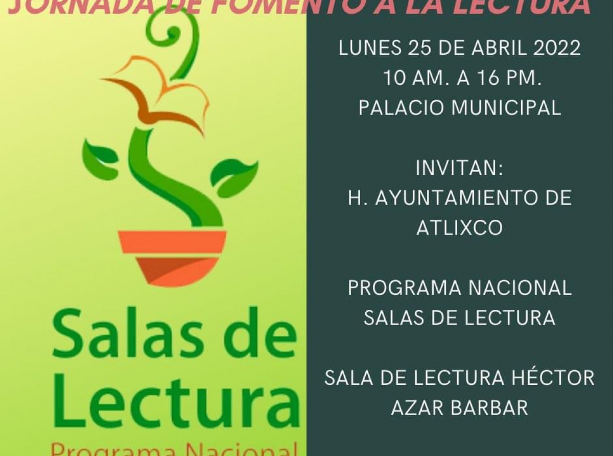 Este lunes, jornada para fomentar la lectura en palacio municipal 