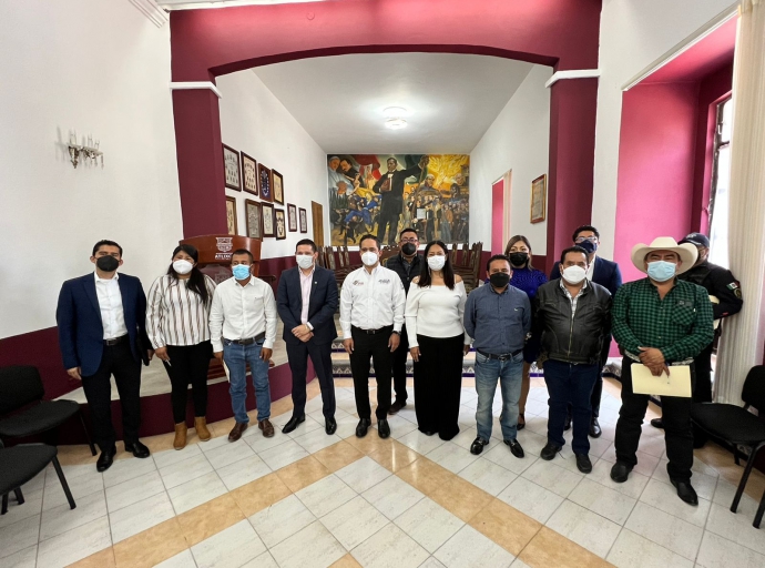 Realizan reunión de seguridad entre municipios del Valle de Atlixco 