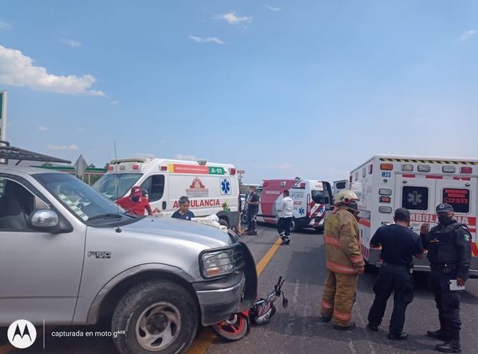 Ocurre accidente en carretera Atlixco-Izúcar 