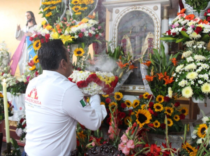 Derroche de alegría en Huaquechula, en la celebración a la Santa Cruz. 