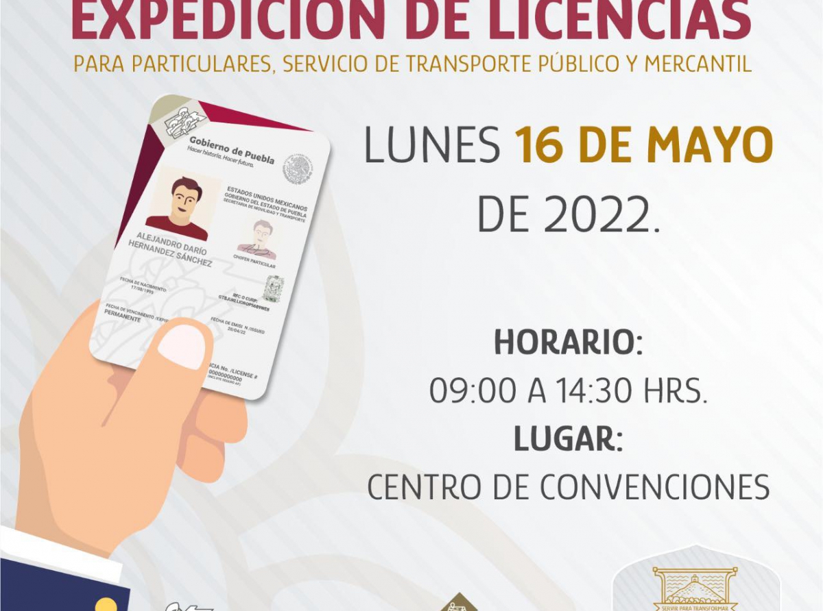 Llega a Atlixco la Unidad Móvil de Expedición de Licencias. 