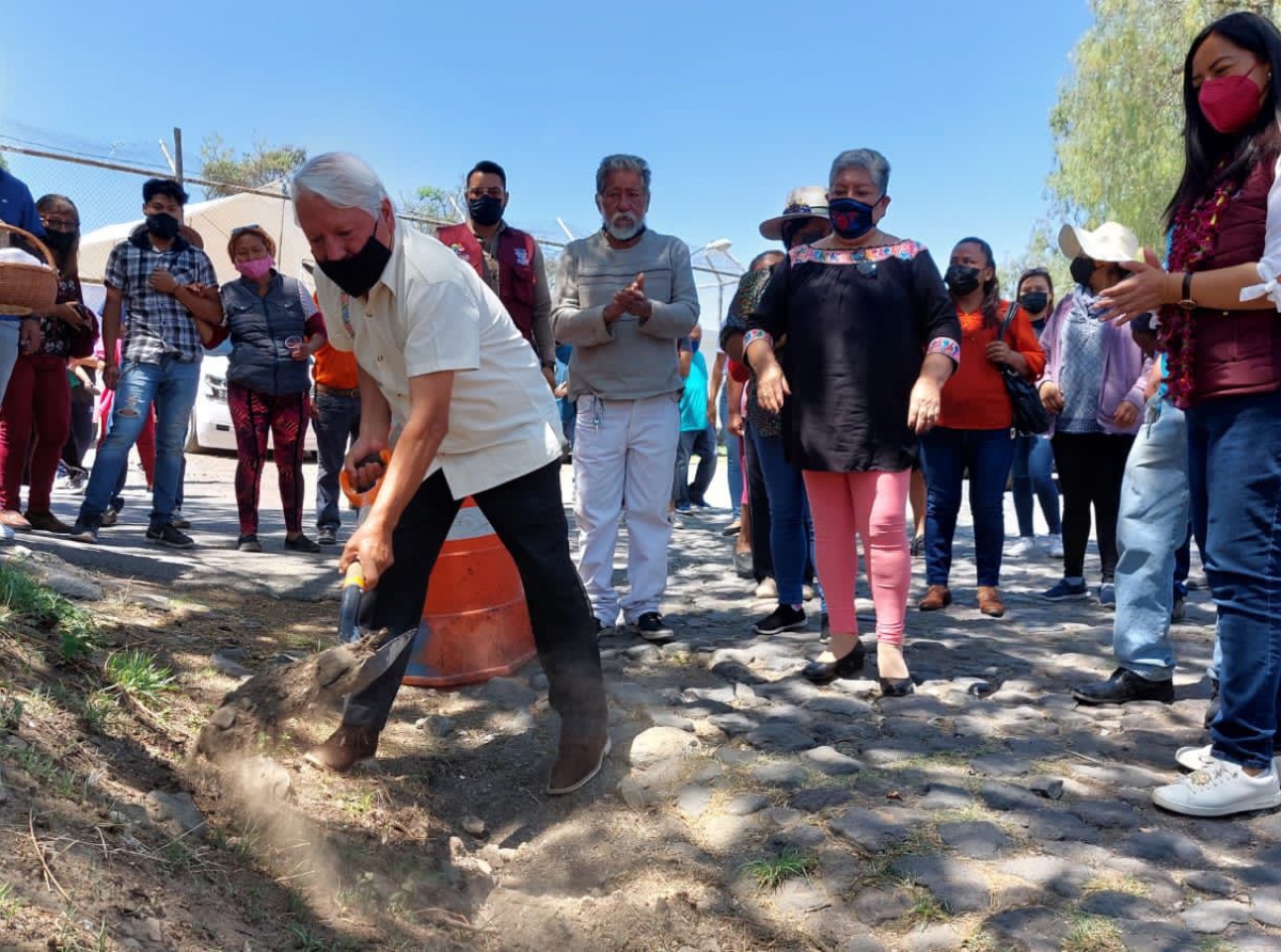 Se da inició a trabajos de rehabilitación del empredrado que llega a la Plazuela de la Danza.