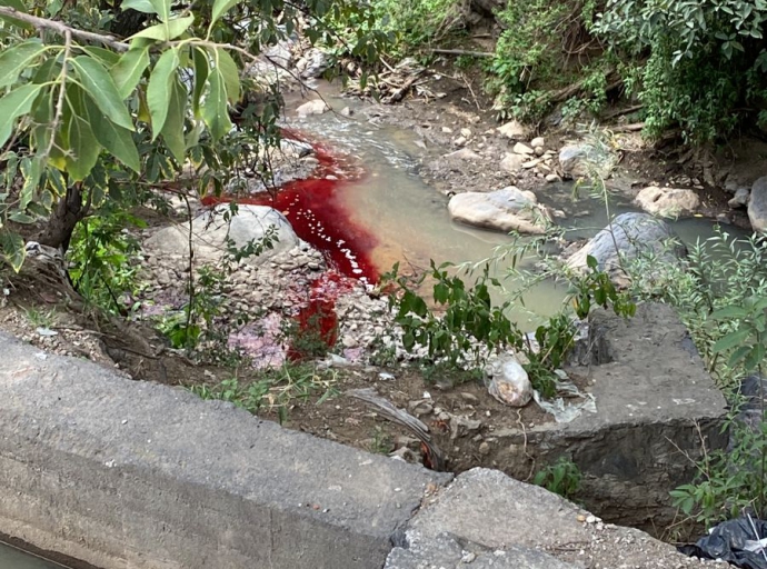 Fuerte contaminación en afluente de barranca de Atlixco 