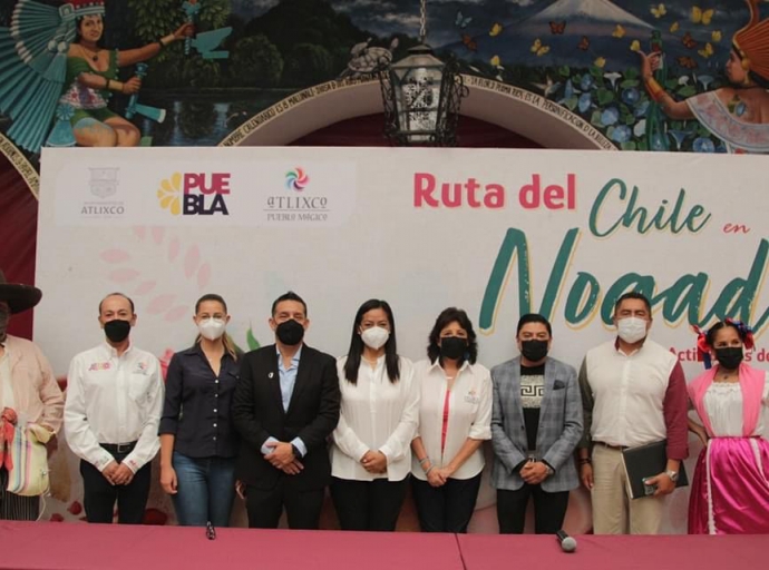 En Atlixco, se vivirá la Ruta del Chile en Nogada