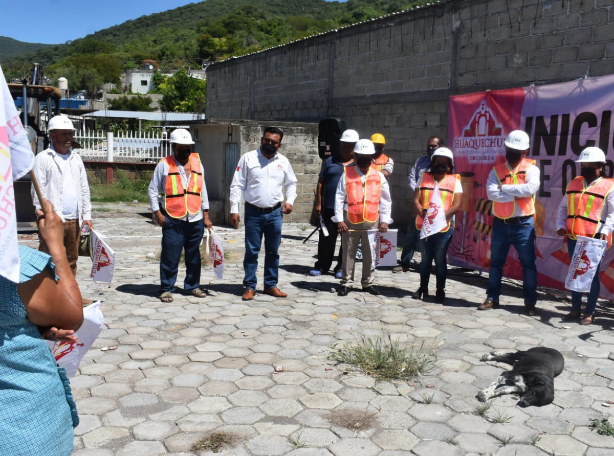 Inician obra de construcción de las oficinas de la inspectoría auxiliar de Tlapetlahuaya