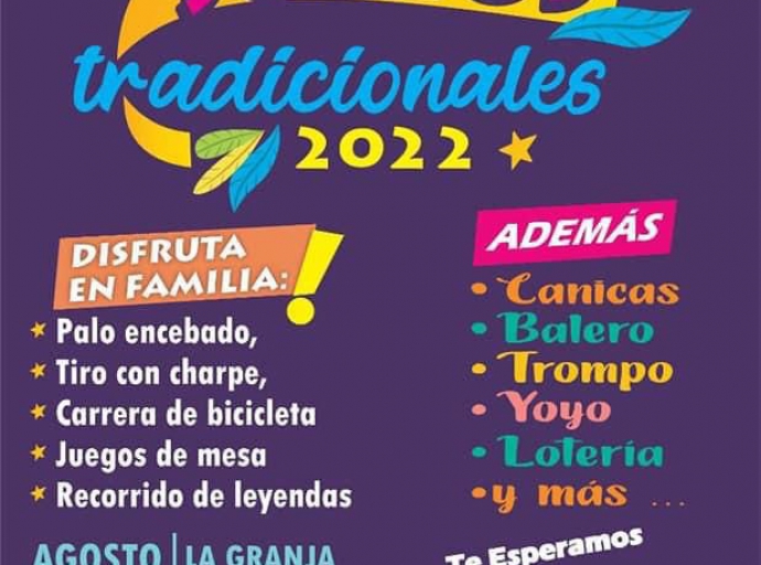 Invitación al divertido evento de juegos tradicionales en Atlixco