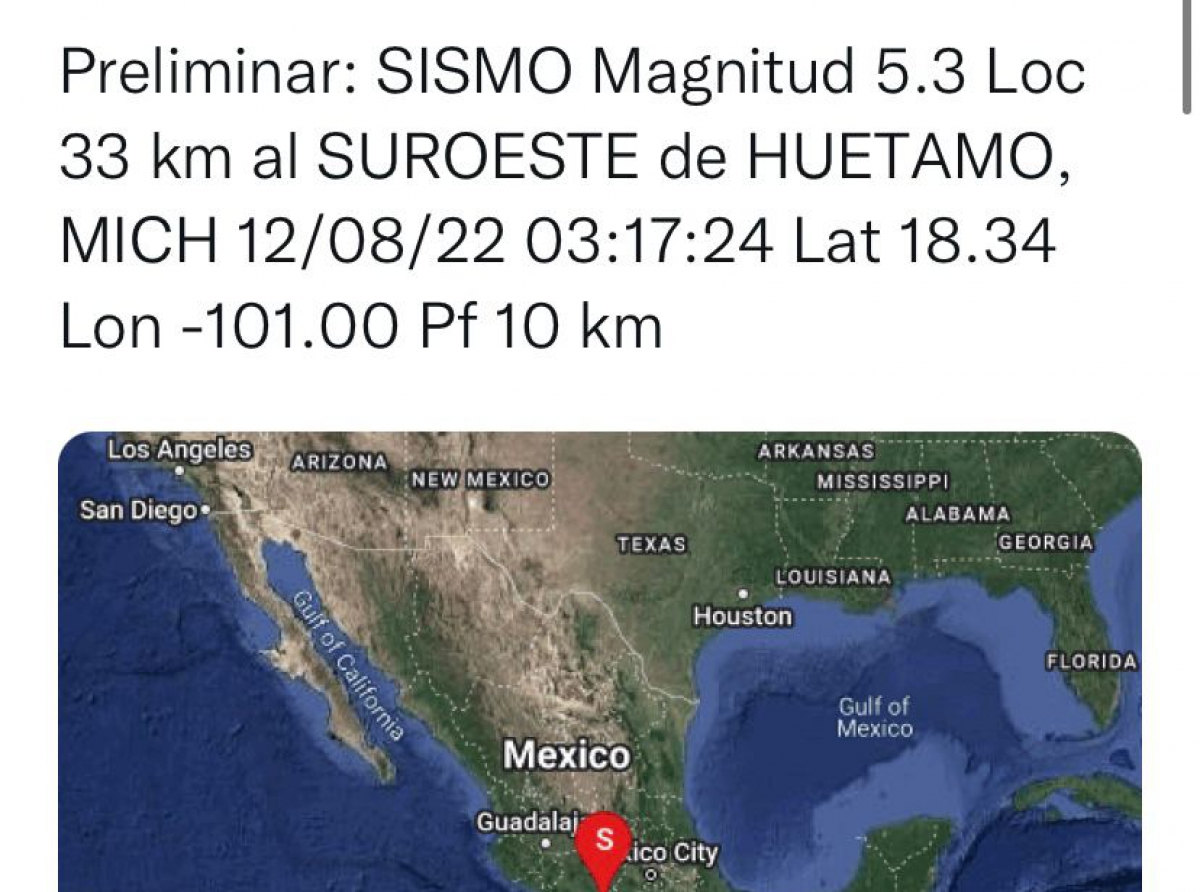 El sismo de Michoacán y Guerrero enciende alarma en Atlixco 