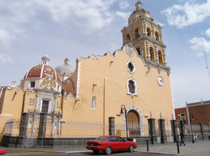 Identifican en un bar de Atlixco la matraca que fue robada en la Parroquia