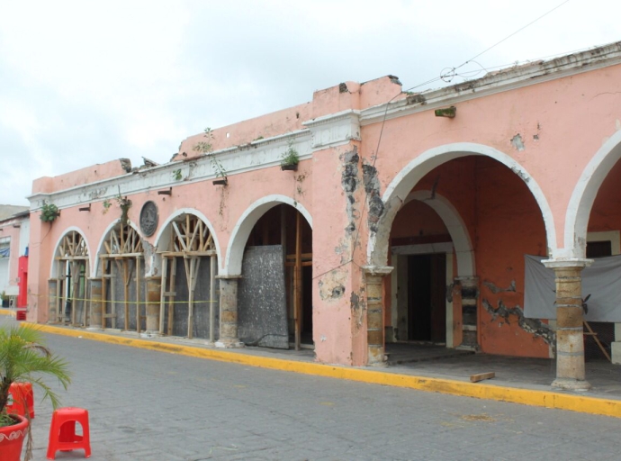 Huaquechula continúa trabajando para poder reconstruir lo que sismo destruyó en el 2017