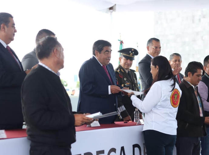 Atlixco recibe armamento para fortalecer seguridad pública 