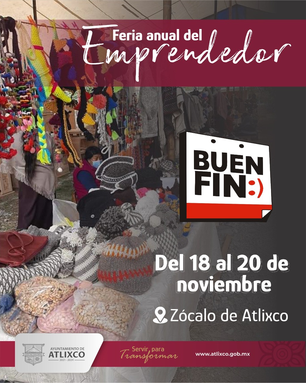 Realizan la feria del emprendedor en Atlixco por el Buen Fin 