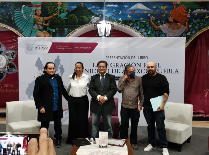 Presentan el libro “La migración en el municipio de Atlixco”