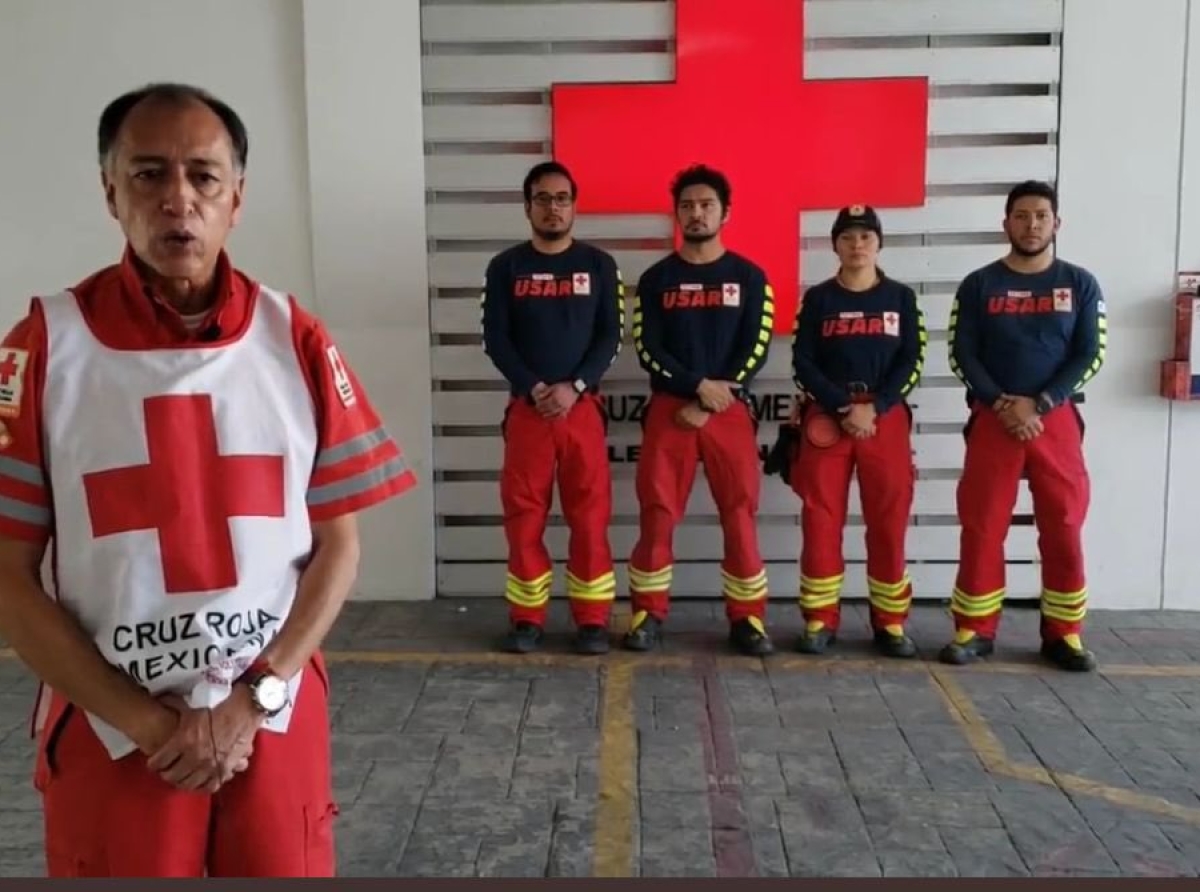 Cruz Roja Puebla envía personal y canes a Turquía por terremoto
