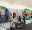 Jóvenes crean mural en honor a Tochimilco mediante “Inefable”