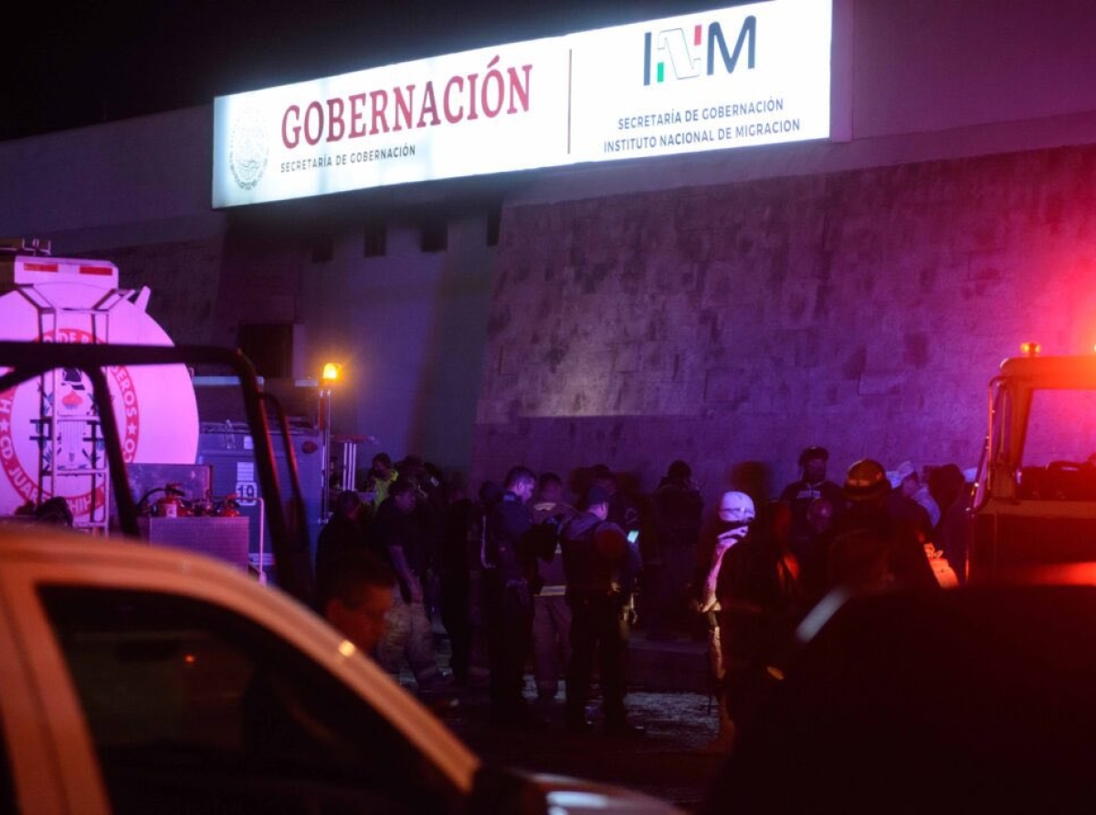 Mueren 39 migrantes tras incendio en estación del INM en Ciudad Juárez, Chihuahua