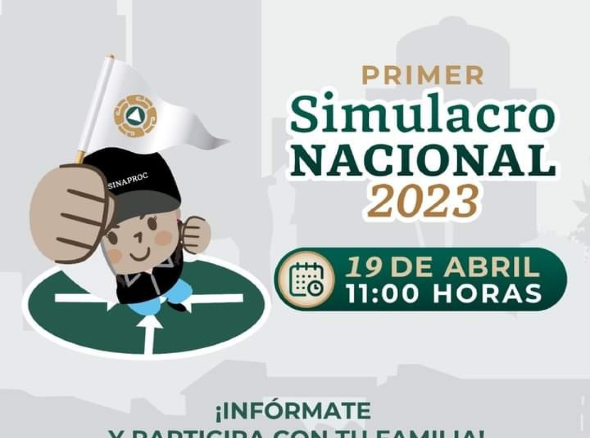 Atlixco participará en el simulacro nacional este 19 de abril