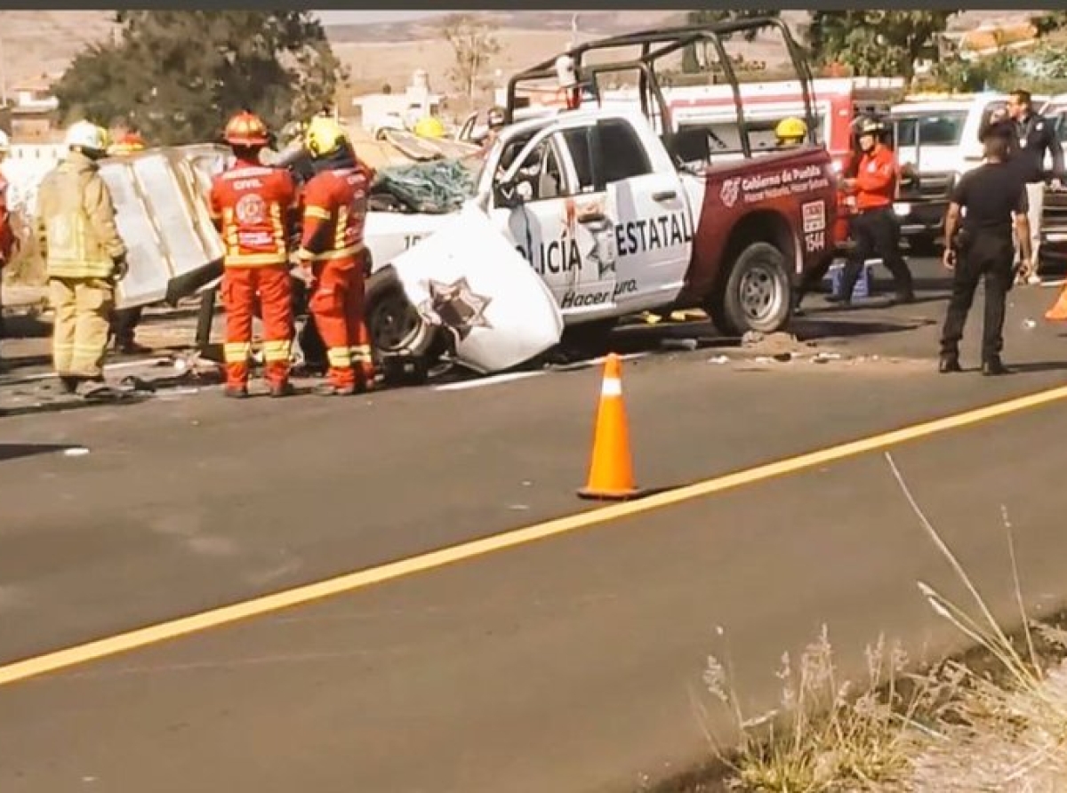 Muere un policía estatal y dos más resultan heridos en trágico accidente 