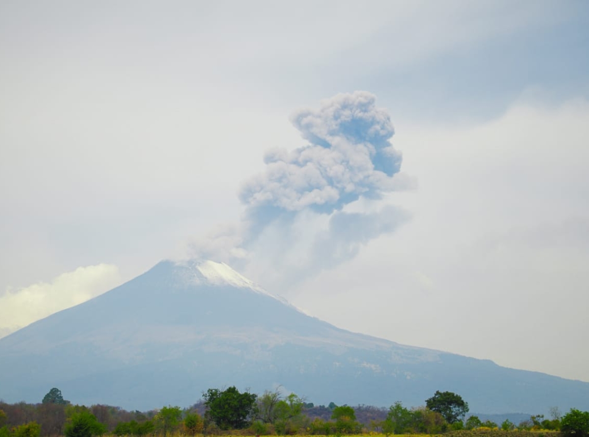 Mantiene gobierno estatal monitoreo permanente del Popocatépetl 