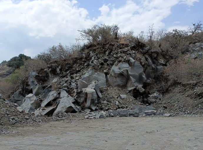 Los explotadores de lava en Tianguismanalco 