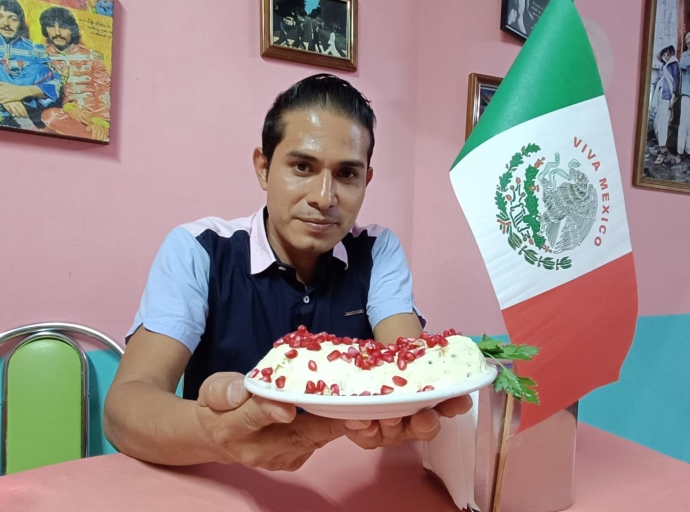 Inicia la temporada de venta del helado de Chile en Nogada en Atlixco 