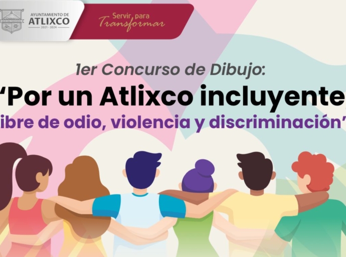 Promoviendo el arte y el respeto; realizan primer concurso de dibujo "Por un Atlixco incluyente"