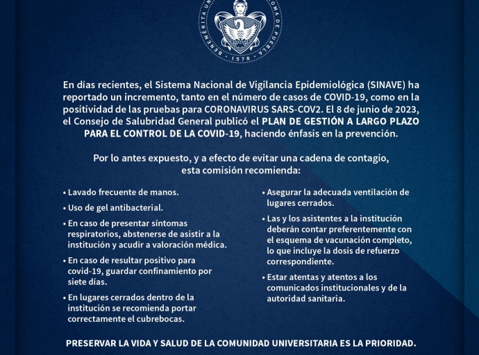 BUAP recomienda uso de cubrebocas ante aumento de casos covid-19