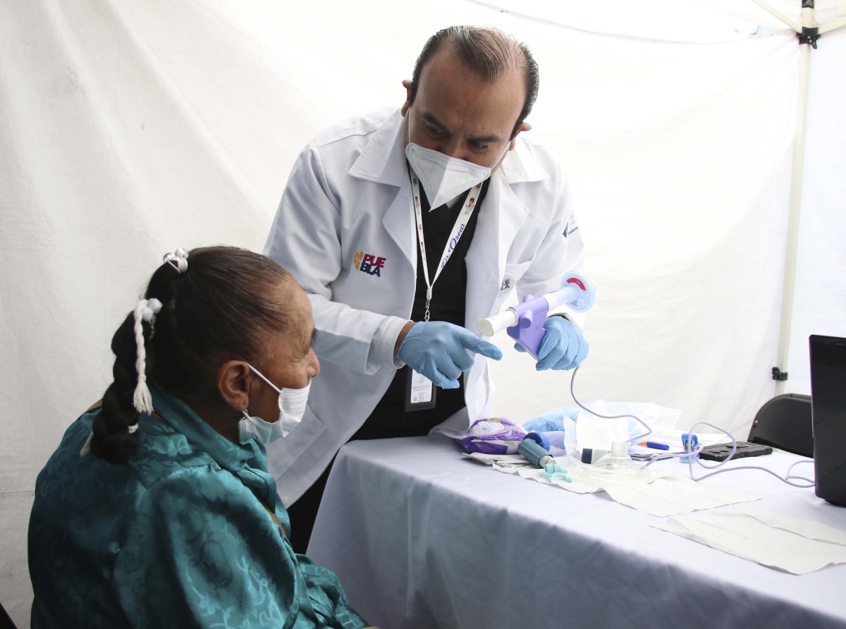 Realiza Salud espirometrías durante jornada ciudadana en Libres