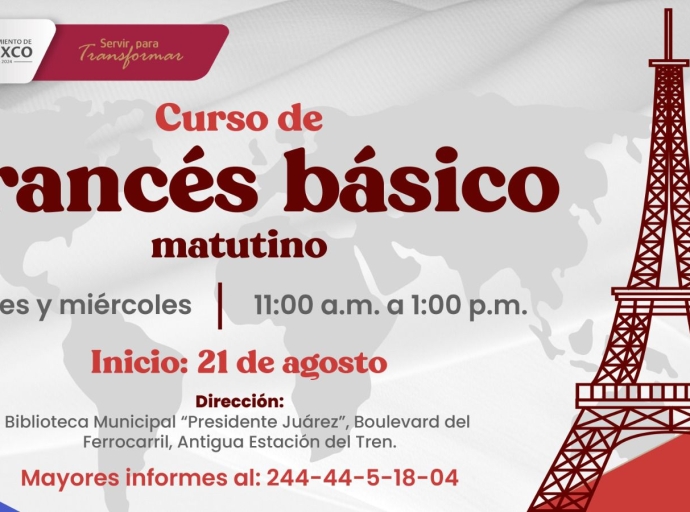 Inscríbete a los cursos gratuitos de idiomas del Ayuntamiento de Atlixco 