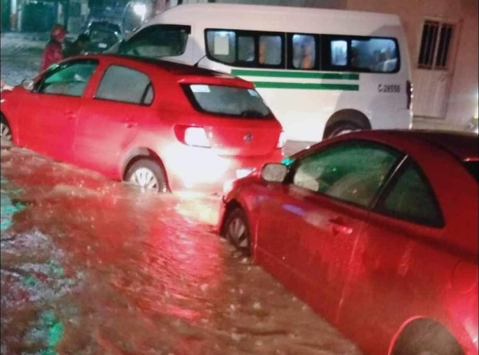 Fuertes lluvias dejan afectaciones en Izúcar de Matamoros 