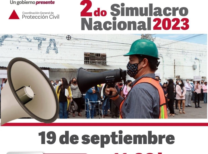 Atlixco participará en el Simulacro Nacional 2023