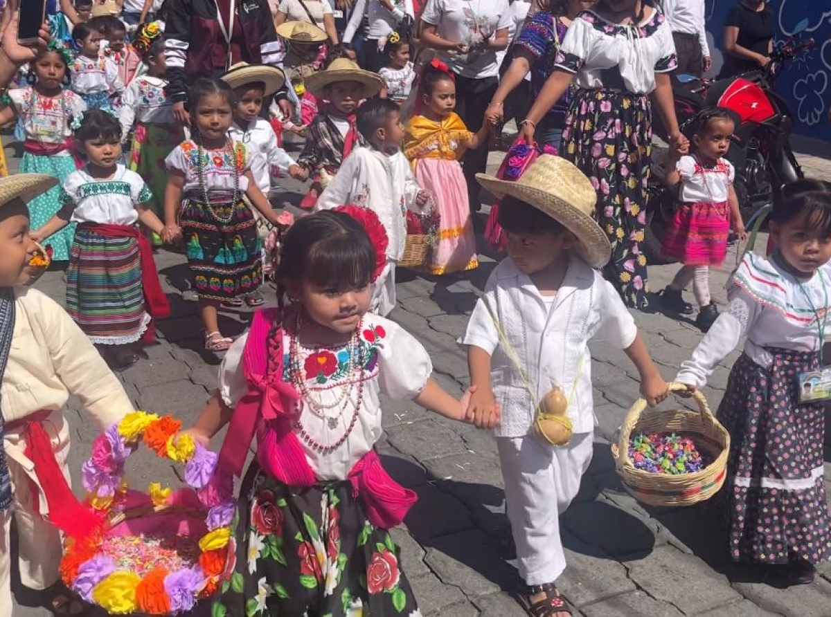 En Atlixco realizan el Atlixcáyotl en preescolares 