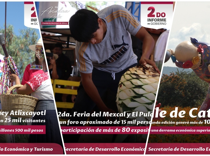 Destaca Ariadna Ayala desarrollo económico con nuevos eventos turísticos en Atlixco 