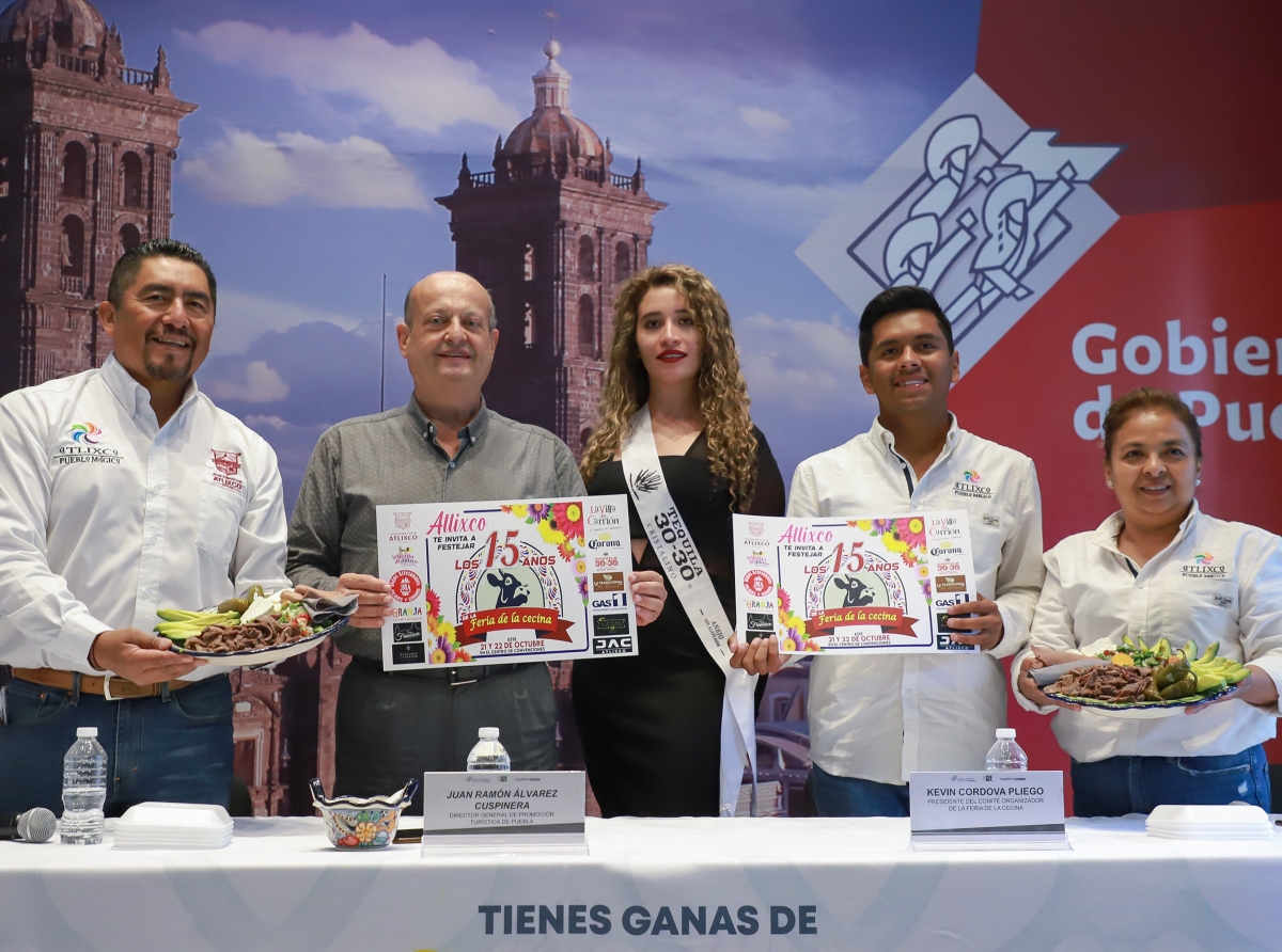 Presenta gobierno estatal Feria de la Cecina del Pueblo Mágico de Atlixco