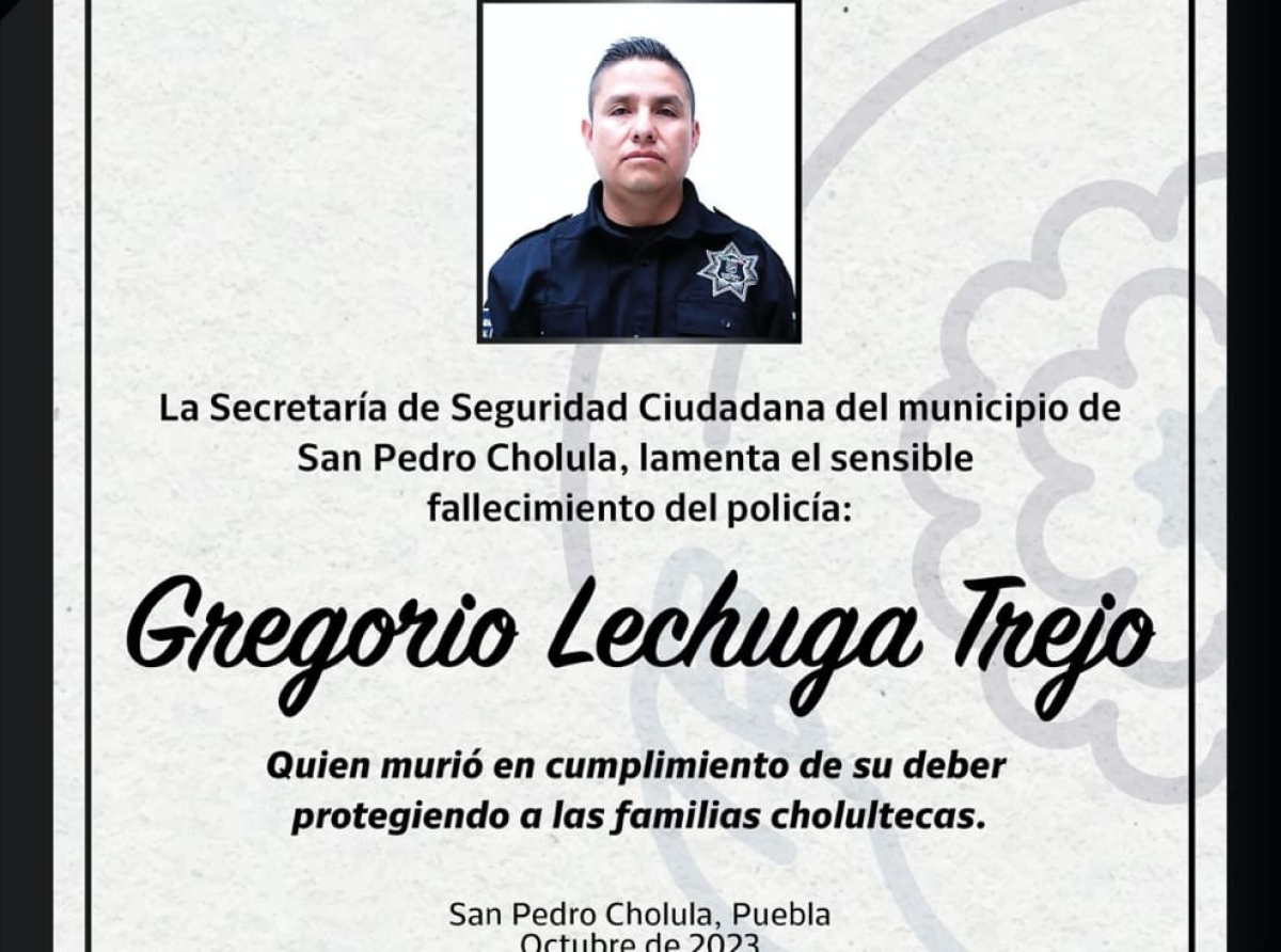 Un enfrentamiento armado dejó como resultado a un policía y un delincuente muertos en San Pedro Cholula