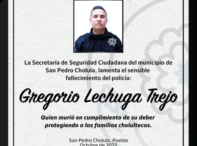 Un enfrentamiento armado dejó como resultado a un policía y un delincuente muertos en San Pedro Cholula