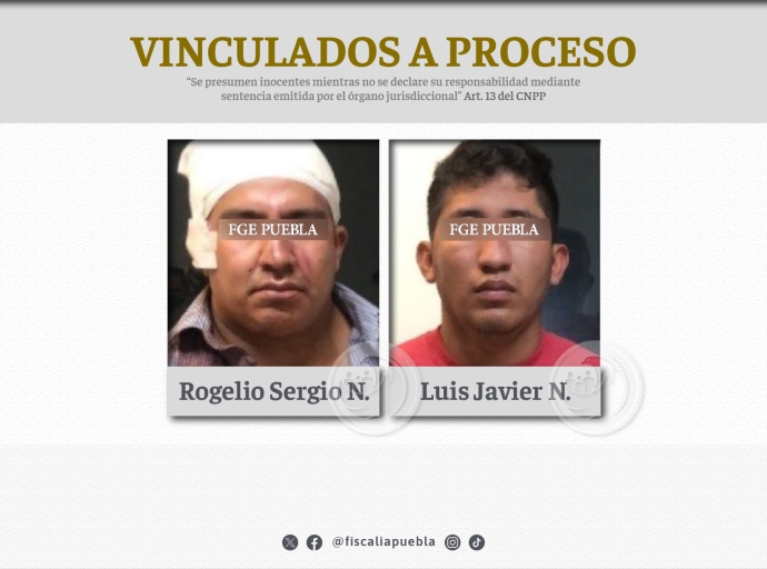 Vinculados a proceso por el secuestro de dos hombres en Texmelucan