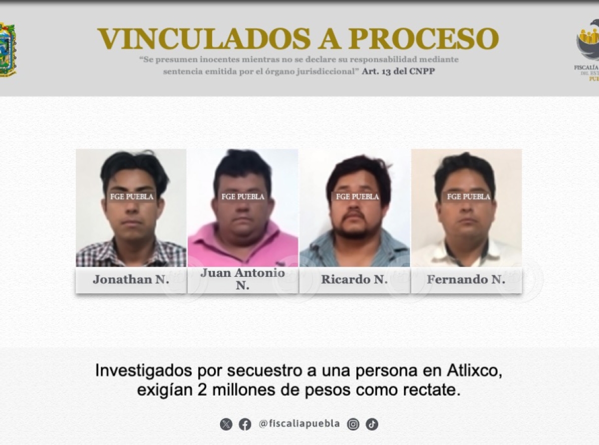 Esclarecimiento y detención por caso de secuestro en Atlixco