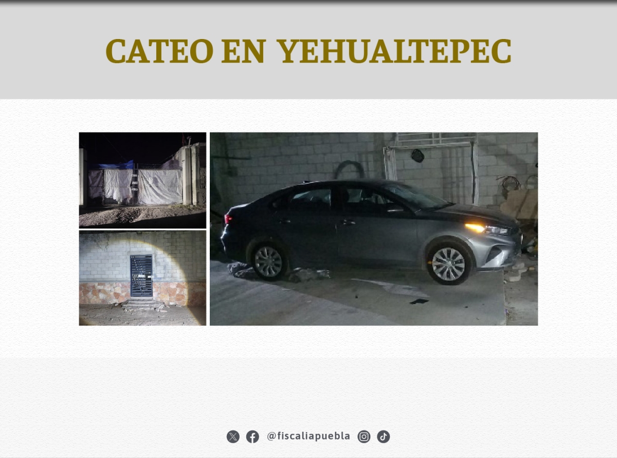 En Yehualtepec la Fiscalía de Puebla recuperó un vehículo robado