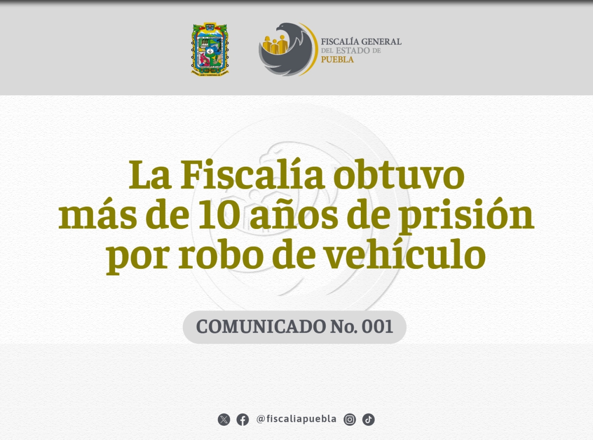 La Fiscalía obtuvo más de 10 años de prisión por robo de vehículo