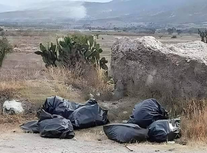 Ocho bolsas con restos humanos fueron halladas en Cañada Morelos