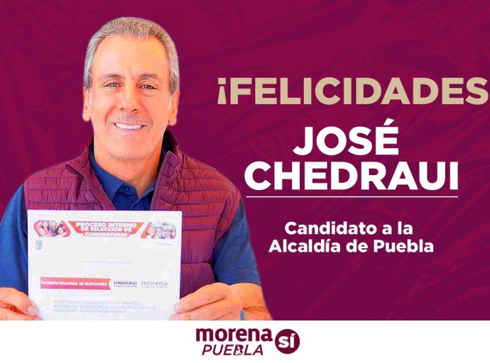 Designan a José Chedraui como Candidato a la Alcaldía de Puebla