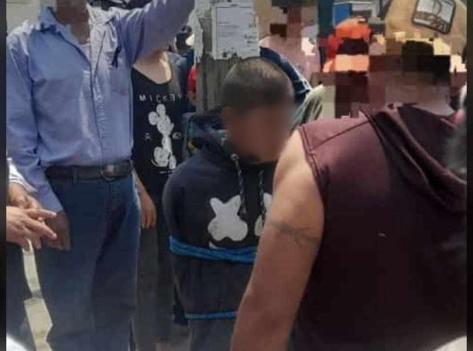 Intentan linchar a un presunto ladrón menor de edad en Huaquechula 